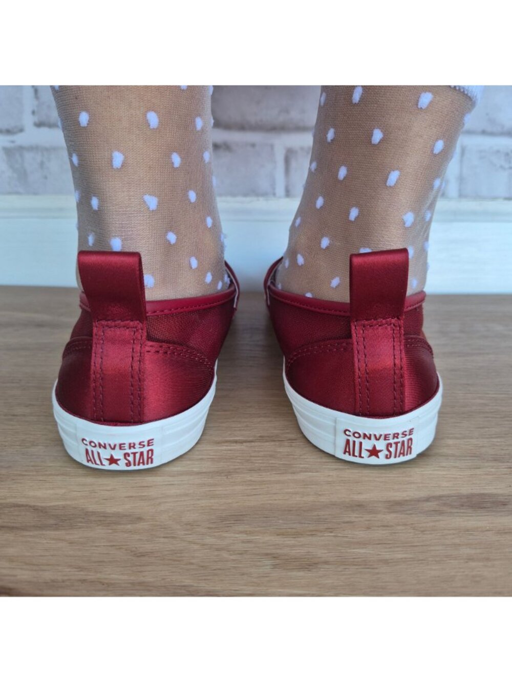 ⭐Converse Chuck Taylor All Star Dainty Mary Jane 7 Womens Mesh Park Red A17483F⭐ - Picture 6 of 10